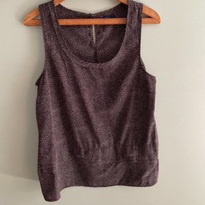 Gap Brown Printed Sleeveless Blouse